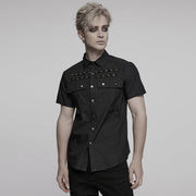 Punk-elegantes Kurzarmhemd