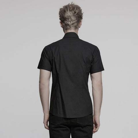 Punk-elegantes Kurzarmhemd