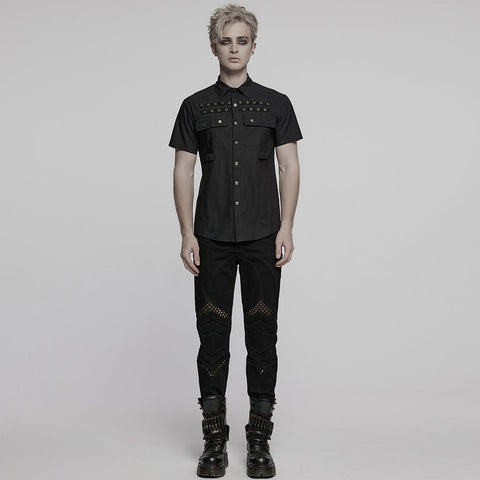 Punk-elegantes Kurzarmhemd