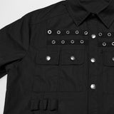 Punk-elegantes Kurzarmhemd