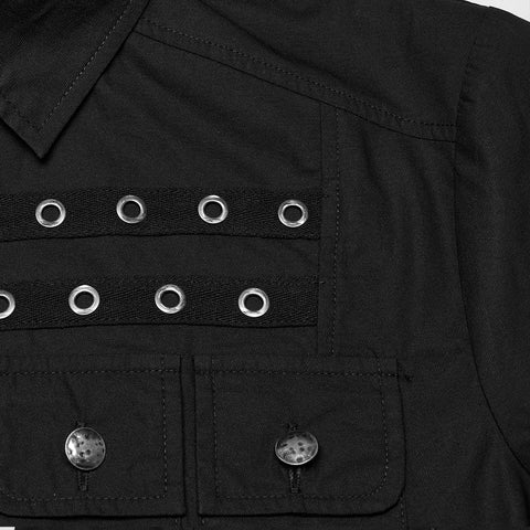 Punk-elegantes Kurzarmhemd