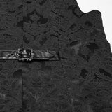 Gothic-Weste mit Jacquard-Revers