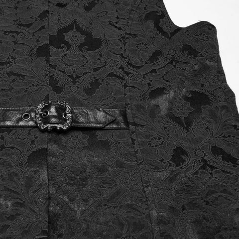 Gothic-Weste mit Jacquard-Revers