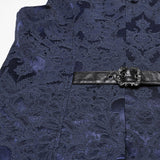 Gothic-Weste mit Jacquard-Revers