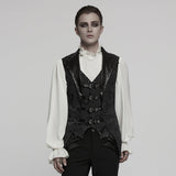 Gothic-Weste mit Jacquard-Revers