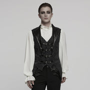 Gothic-Weste mit Jacquard-Revers
