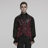 Gothic-Weste mit Jacquard-Revers