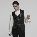Gothic-Weste mit Jacquard-Revers