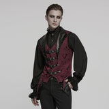 Gothic-Weste mit Jacquard-Revers