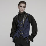 Gothic-Weste mit Jacquard-Revers