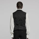 Gothic-Weste mit Jacquard-Revers