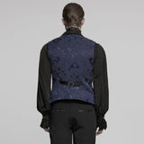Gothic-Weste mit Jacquard-Revers