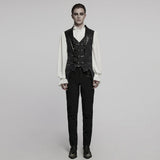 Gothic-Weste mit Jacquard-Revers