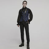 Gothic-Weste mit Jacquard-Revers
