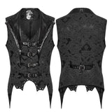 Gothic-Weste mit Jacquard-Revers