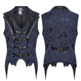 Gothic-Weste mit Jacquard-Revers