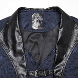 Gothic-Weste mit Jacquard-Revers