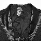 Gothic-Weste mit Jacquard-Revers