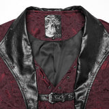 Gothic-Weste mit Jacquard-Revers