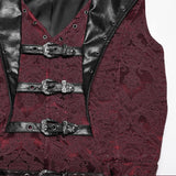 Gothic-Weste mit Jacquard-Revers
