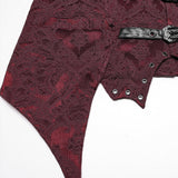 Gothic-Weste mit Jacquard-Revers