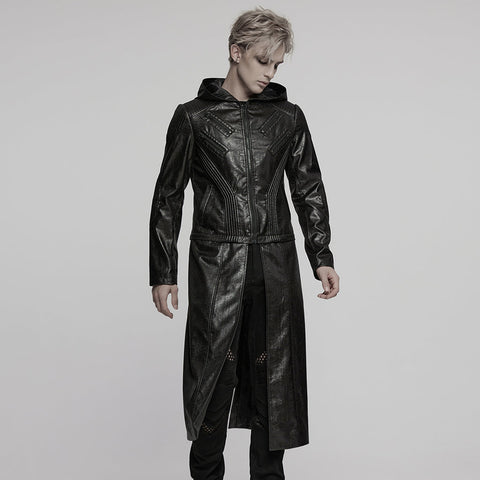 Abnehmbare Punk-Lederjacke