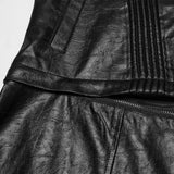 Abnehmbare Punk-Lederjacke
