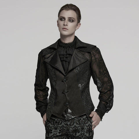 Goth Jacquard Herrenweste