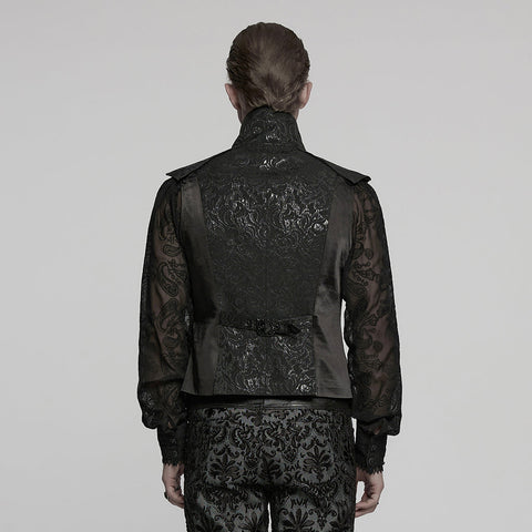Goth Jacquard Herrenweste