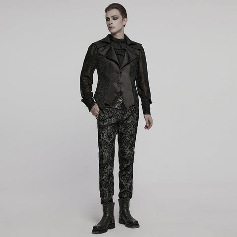 Goth Jacquard Herrenweste