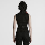 Weste mit Punk-Skelett-Silhouette