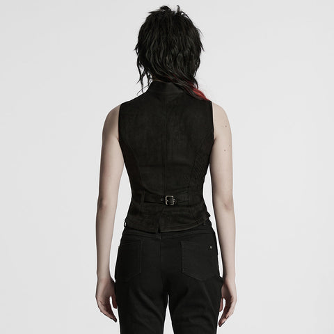 Weste mit Punk-Skelett-Silhouette