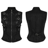 Weste mit Punk-Skelett-Silhouette