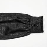 Gothic Stehkragen Dunkelrosa Hemd