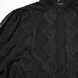 Goth Romantisches Chiffon Herrenhemd