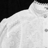 Goth Romantisches Chiffon Herrenhemd