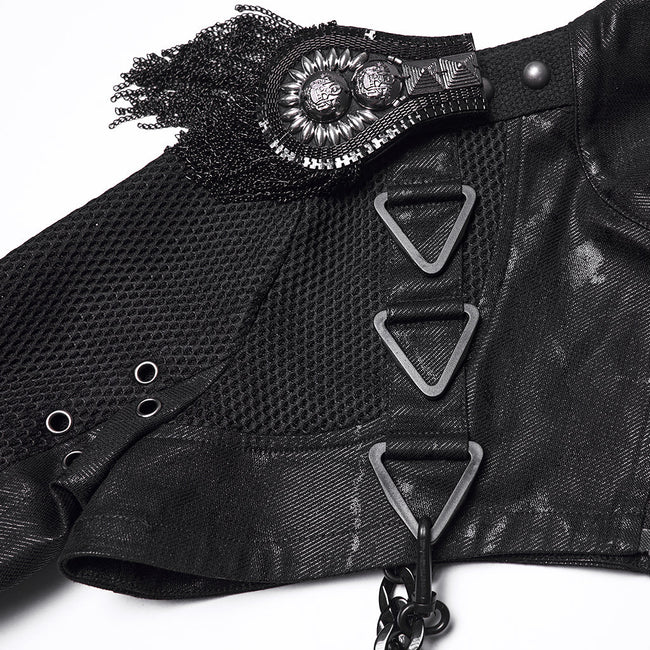 Punk-Metal-Rock-Ultrakurze Jacke für Damen