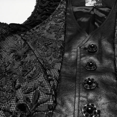 Weste mit Goth Palace-Stickerei