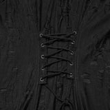 Goth Decadent Asymmetrische Kapuzenstrickjacke