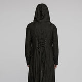 Goth Decadent Asymmetrische Kapuzenstrickjacke
