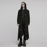 Goth Decadent Asymmetrische Kapuzenstrickjacke