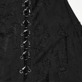Goth Decadent Asymmetrische Kapuzenstrickjacke