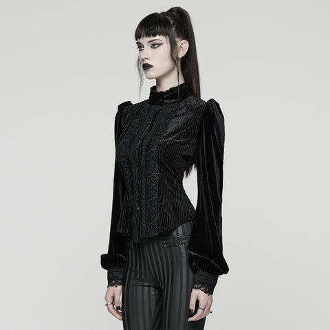 Täglich zartes Samt-Gothic-Hemd