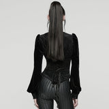 Täglich zartes Samt-Gothic-Hemd