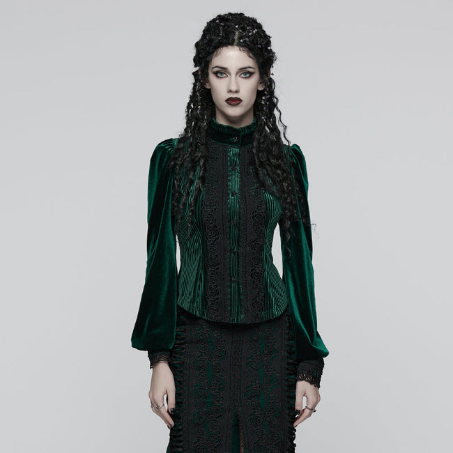 Täglich zartes Samt-Gothic-Hemd