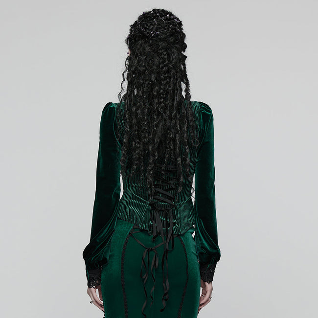 Täglich zartes Samt-Gothic-Hemd