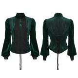 Täglich zartes Samt-Gothic-Hemd