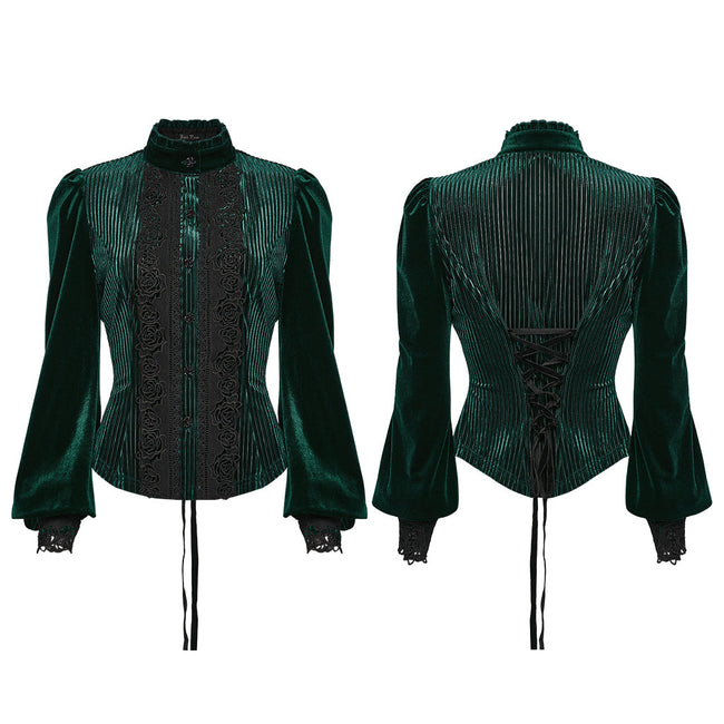 Täglich zartes Samt-Gothic-Hemd