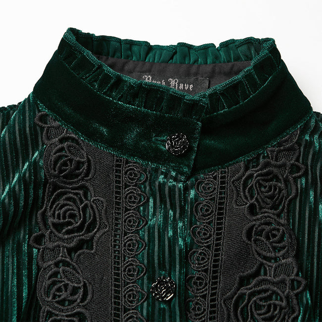 Täglich zartes Samt-Gothic-Hemd