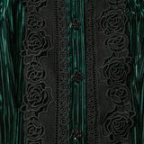 Täglich zartes Samt-Gothic-Hemd